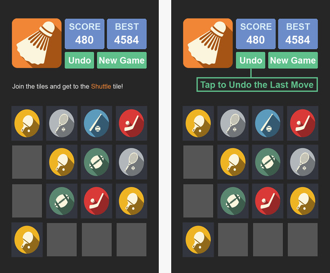 2048 Multi - 8x8, 6x6, 4x4 tiles in one app!